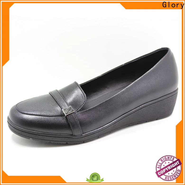 new-arrival leather shoes for girls with cheap price for business travel