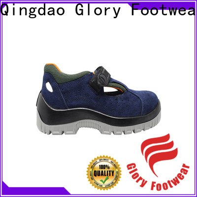 Glory Footwear solid leather safety shoes wholesale for winter day