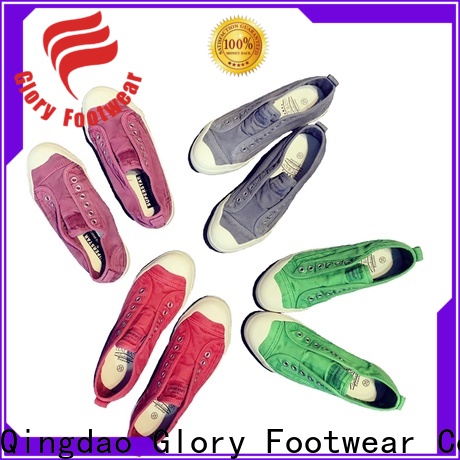 Glory Footwear canvas slip on shoes factory price