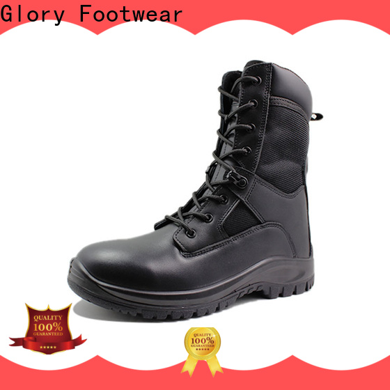 Glory Footwear fine-quality black military boots womens by Chinese manufaturer for winter day