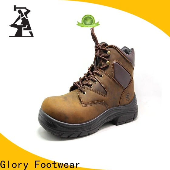 Glory Footwear black work boots factory price for party
