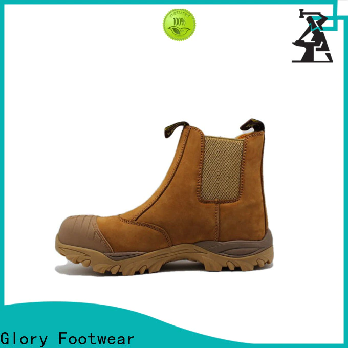 Glory Footwear hot-sale leather safety shoes in different color for shopping