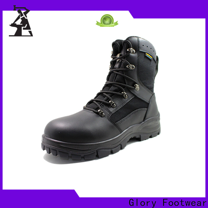 Glory Footwear hot-sale black military boots womens by Chinese manufaturer for winter day