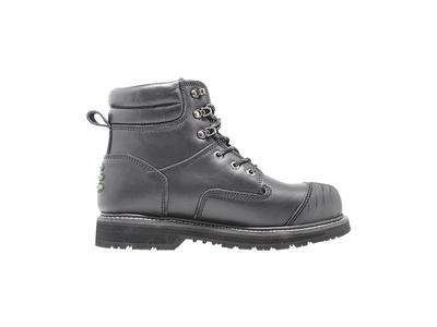 High Cut Industrial Full Grain Leather Goodyear Welted work boots With Steel Toe
