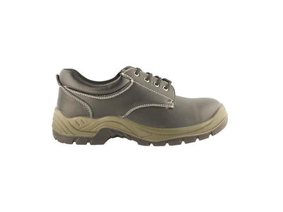 Low Ankle Lightweight Embossed action leather safety shoes with CE certificate