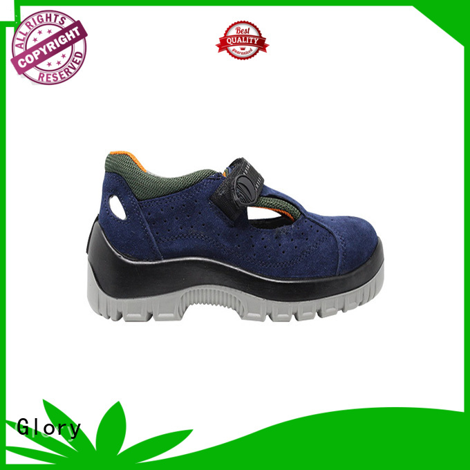 Glory Footwear tan leather safety shoes factory for party