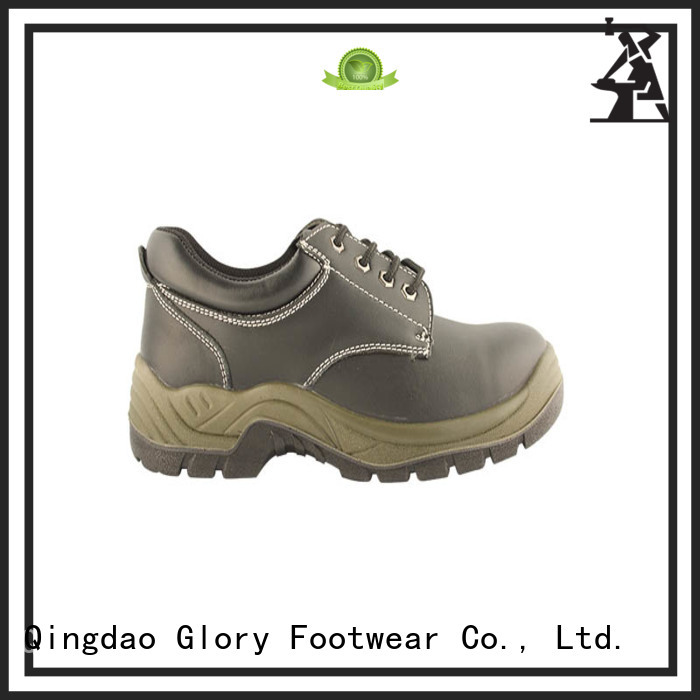 Low Ankle Lightweight Embossed action leather safety shoes with CE certificate