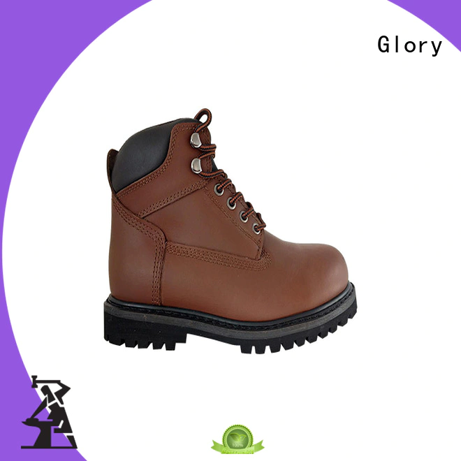 Best Goodyear welted rubber outsole steel toe safety boots with leather upper
