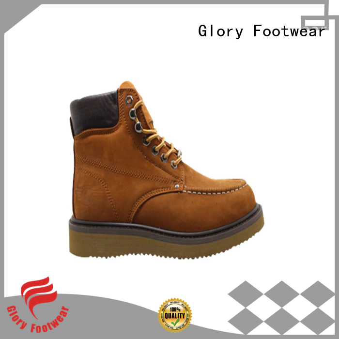 certificate black work boots factory price for shopping Glory Footwear