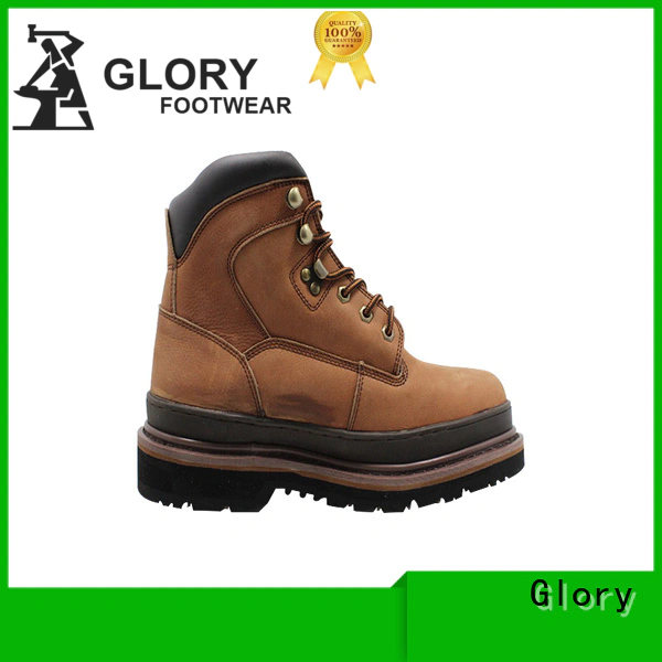 Glory Footwear high cut steel toe boots factory price for party