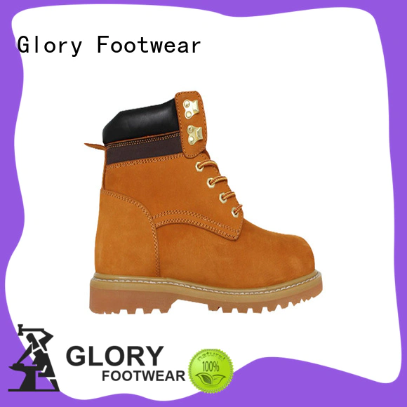 Glory Footwear man black steel toe boots factory price for business travel
