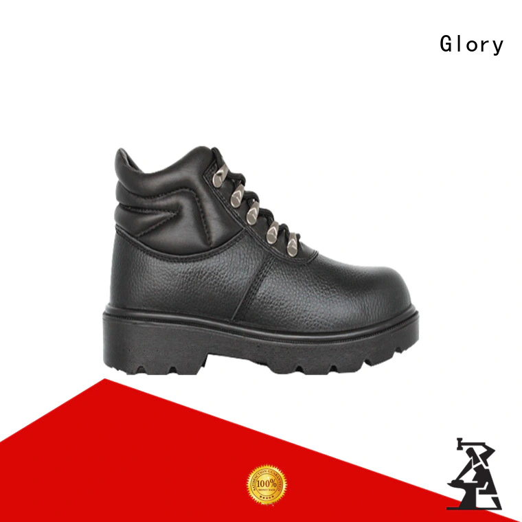 Glory Footwear grain leather safety shoes with good price for party