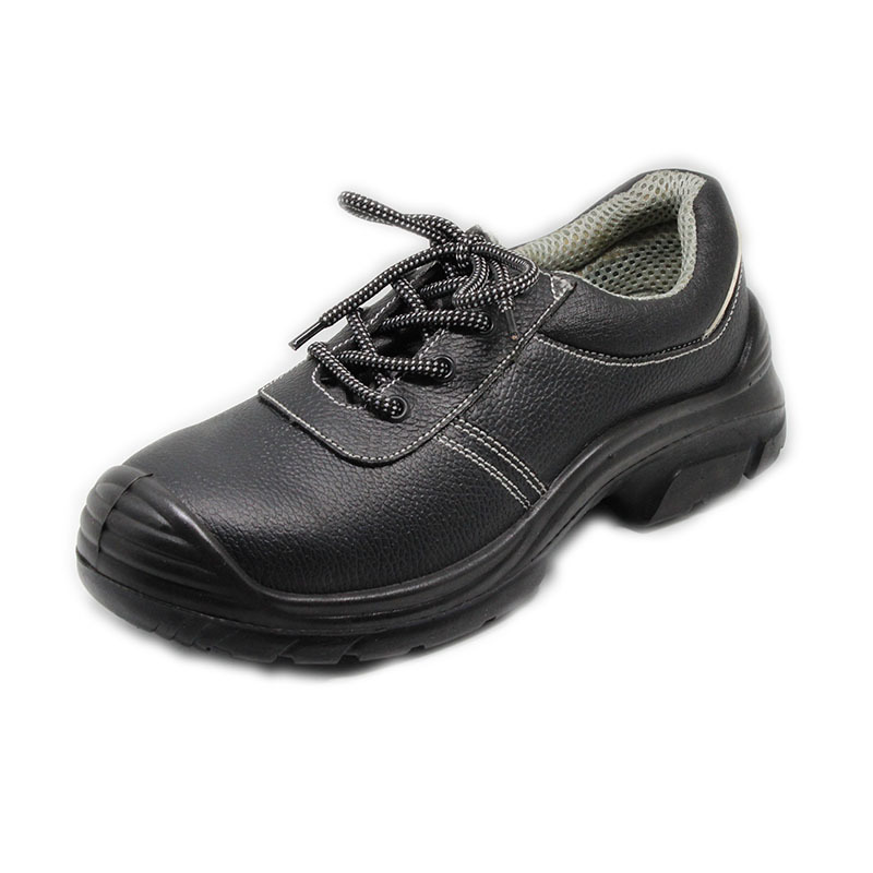 Comfortable leather steel toe work shoes