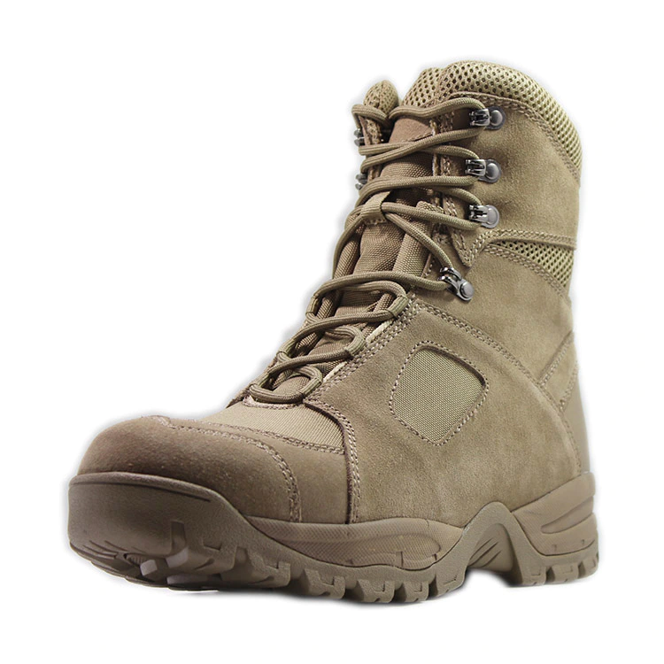 Leather army military boots