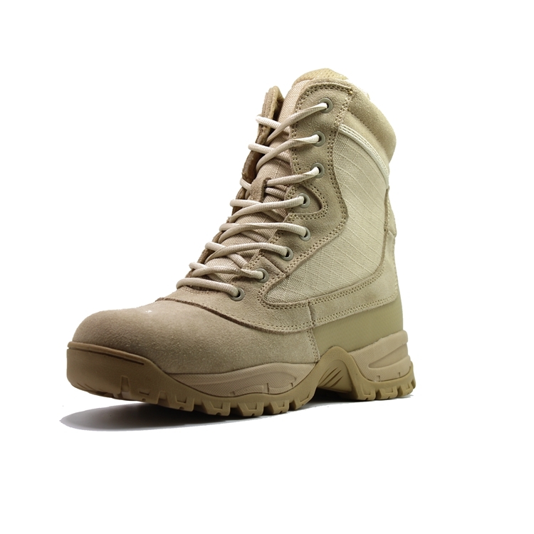 Zip sided tactical military boots