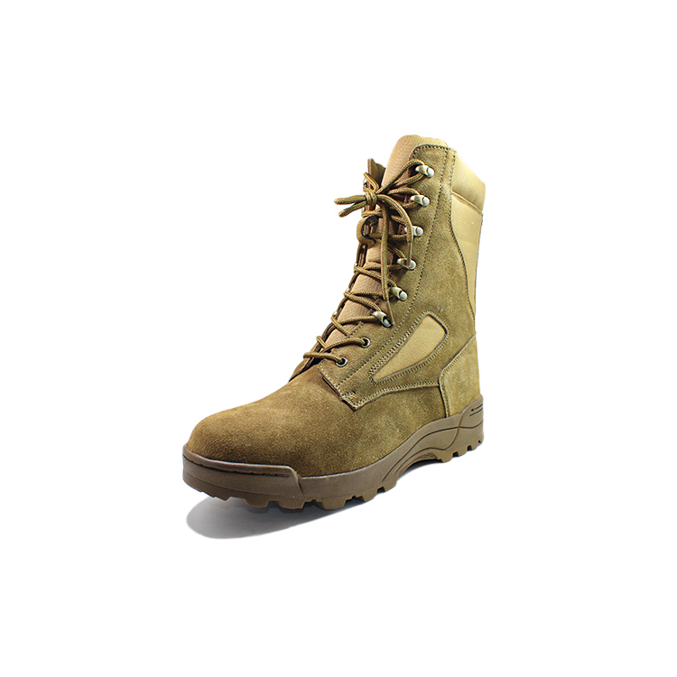 Full grain leather army desert boots