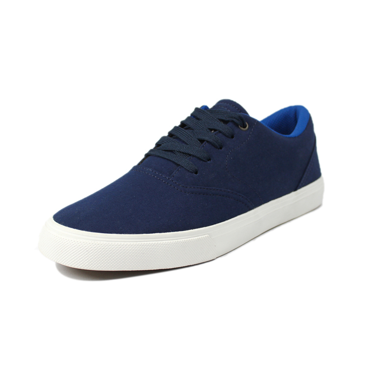 Navy blue casual shoes mens with lace up design