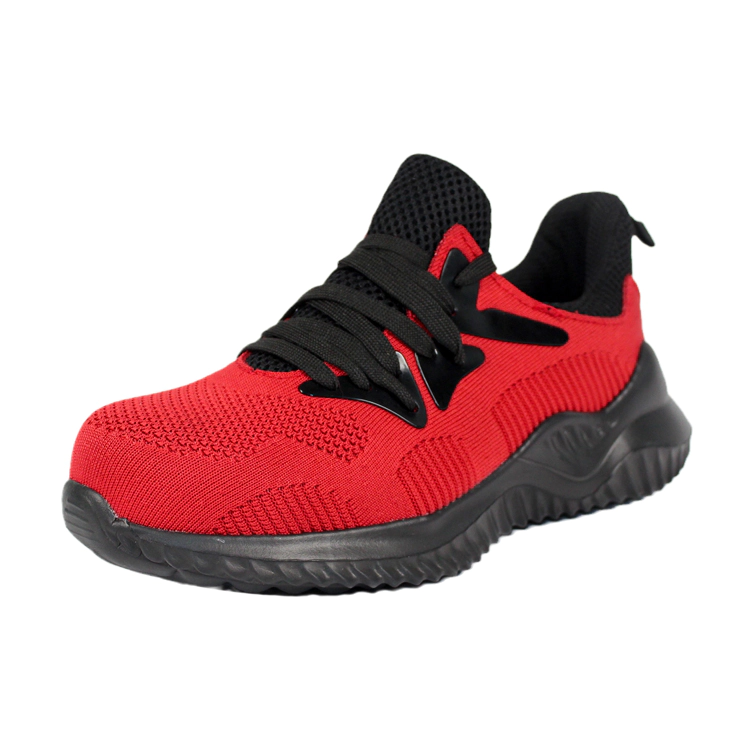 Flying knit  sport safety shoes