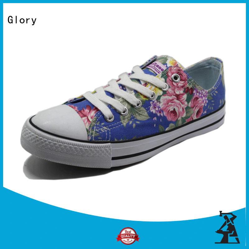 Glory Footwear black canvas shoes from China for winter day