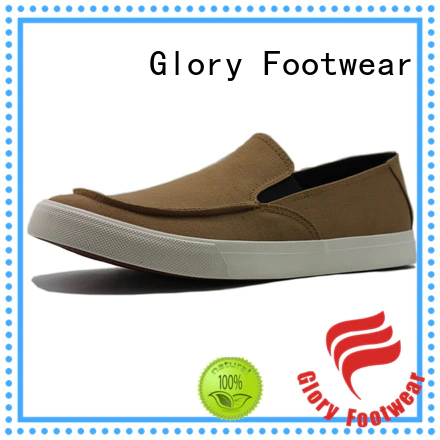 Glory Footwear classy canvas slip on shoes factory price for winter day