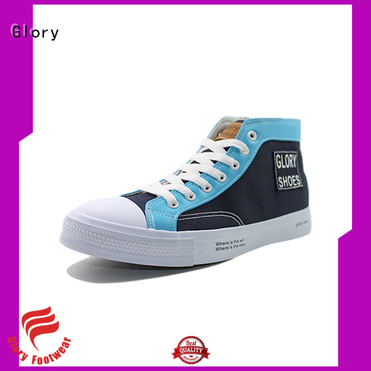 Glory Footwear white canvas shoes with good price for business travel